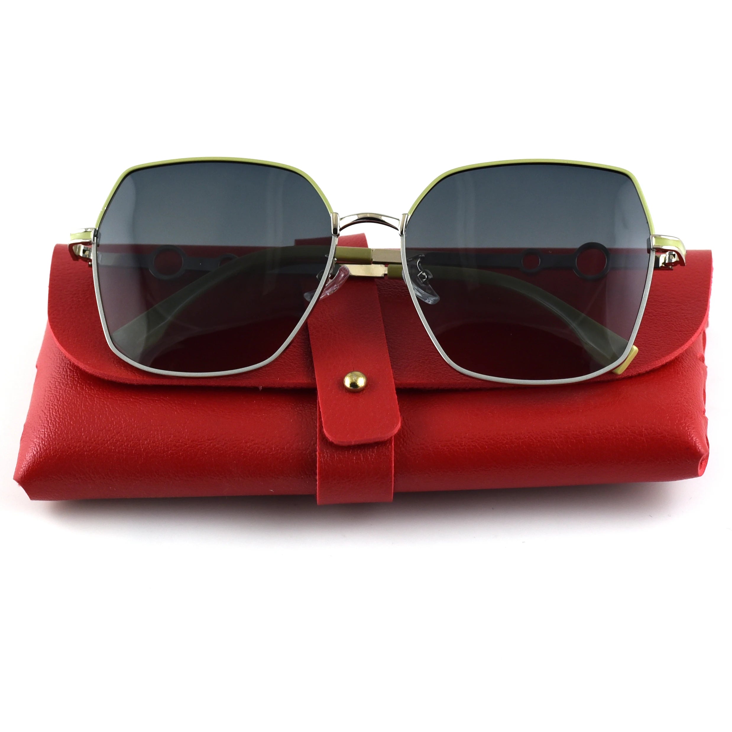 DOISYER New Arrival Retro Sunglasses UV400 Protection Large Frame Metal Polarized Pilot Style Tac Lenses for Men and Women