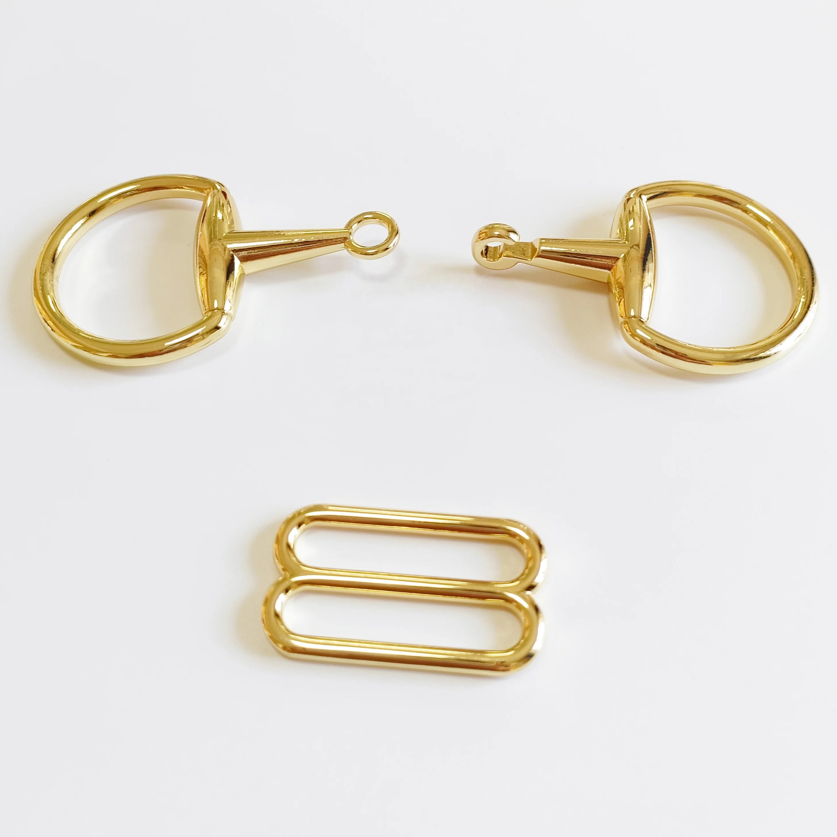 FREE ENGRAVE LOGO NO MOQ 1.5 Inch 3.8cm Horse Bit Snaffle Bit Buckle for Equestrian Elastic Belt