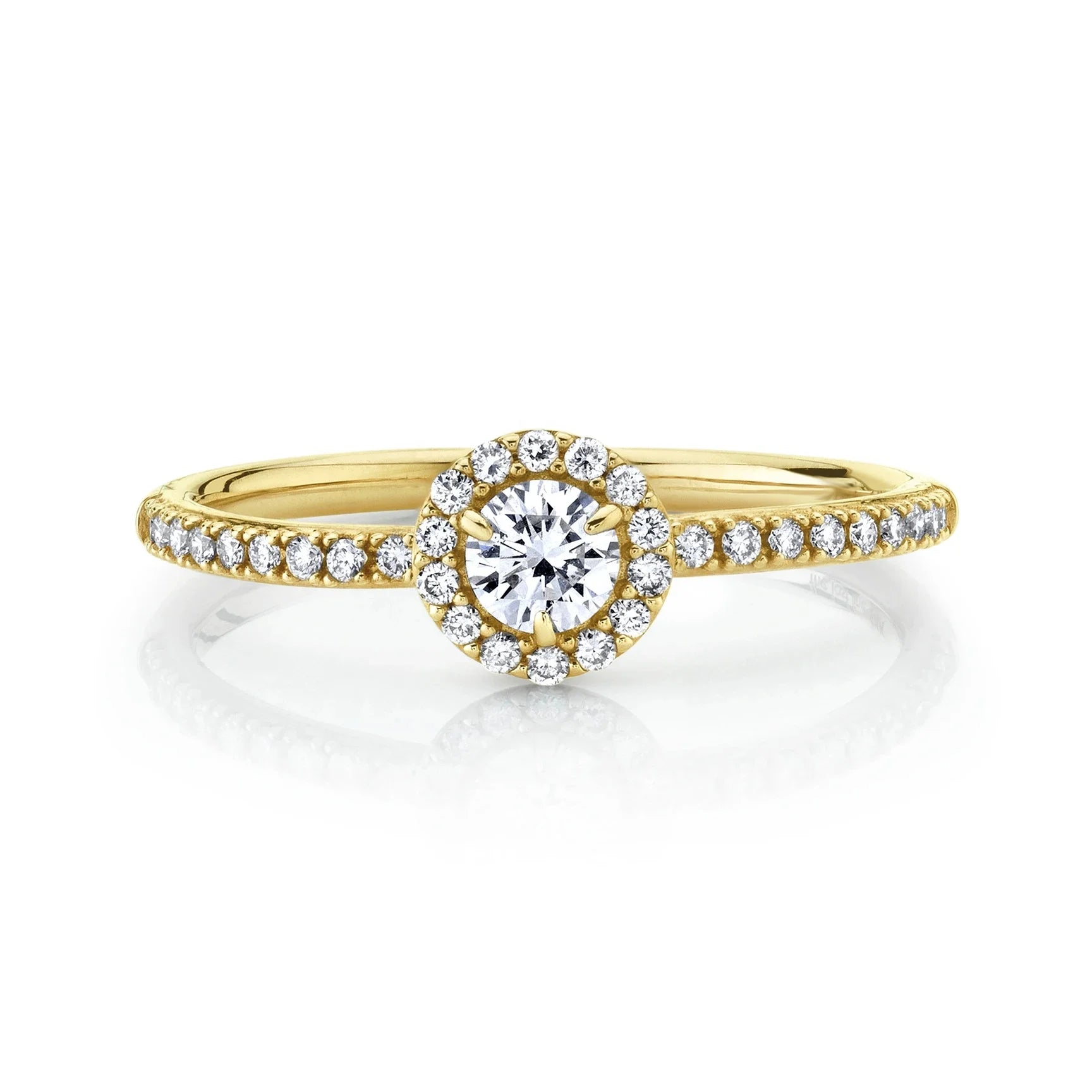 LOZRUNVE 925 Sterling Silver Fashion New Model Pave CZ Rainbow Halo Ring Jewelry Set