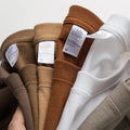 Customizable O-Neck Logo T-Shirts Heavyweight Cotton Men's Oversize Neck Short Sleeve Plain Prints Streetwear Style Knitted