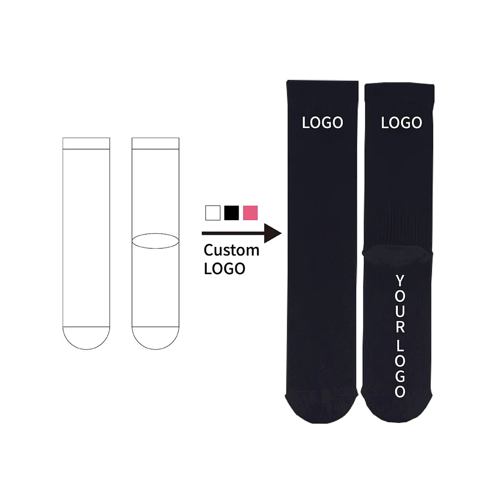 Custom Logo Spring Youth Unisex Sport Terry Socks Cotton Breathable Quick Dry
