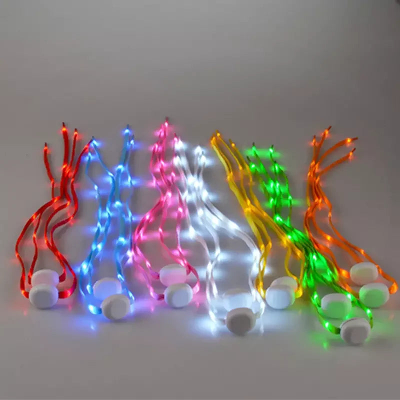 Nylon LED ShoelacesLight up Shoelaces Glowing in Dark