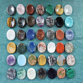 Kindfull Amethyst Worry Stones Thumb Crystals Feng Shui Carved Healing Gift Box Home Decoration
