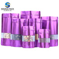 Moisture Proof Resealable Peanuts Snack Food Packaging Plastic Bag With clear Window