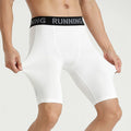 High Stretch Elastane Band Fitness Jogging Training Wear Body Fit Knee Length Shorts Sweat Wicking Mens Legging Tight Shorts