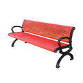 Quality Outdoor Park Comfy Long Steel Bench Seat Outside Street Antique Metal Bench Seating Public Garden Patio Chair Bench