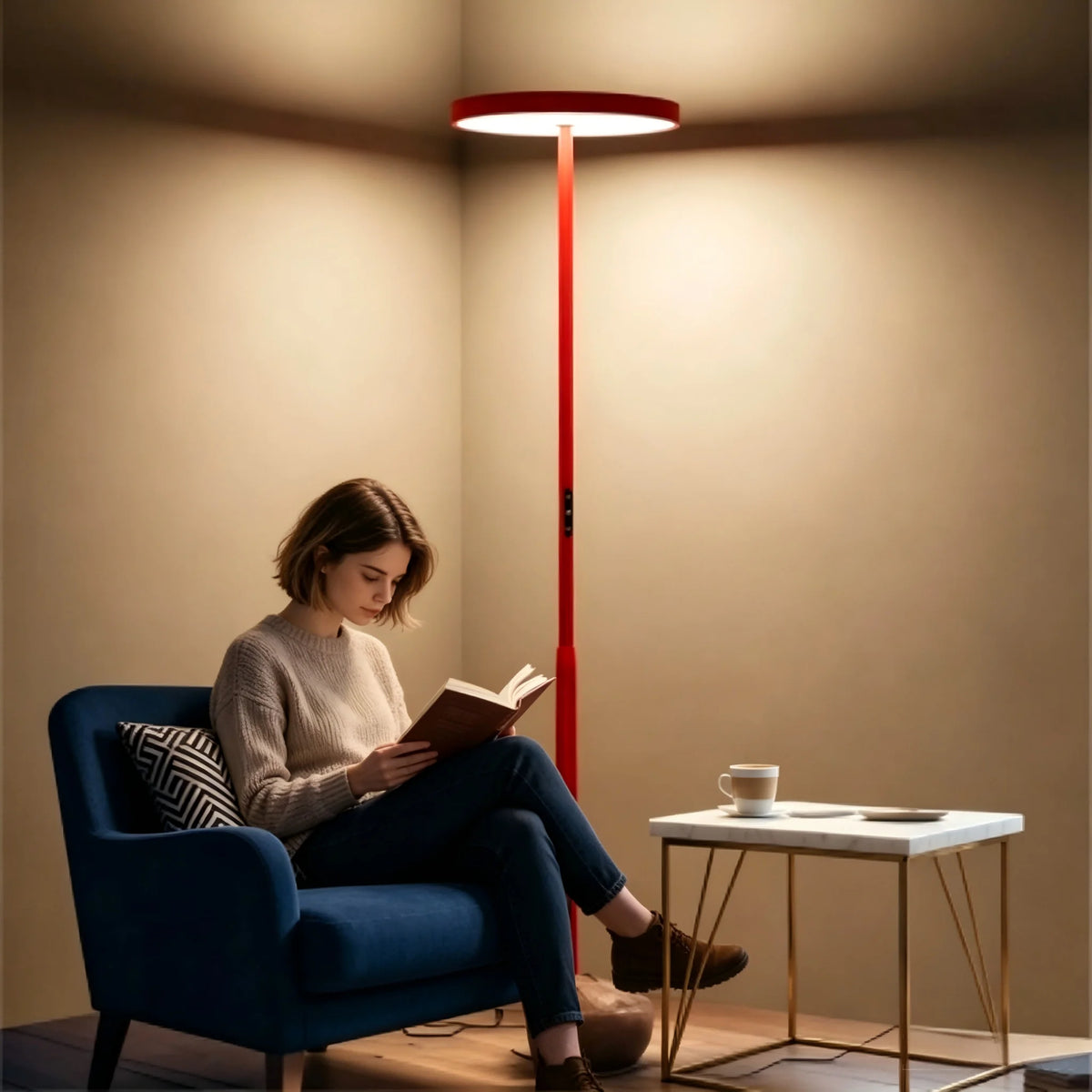 Hot Sale Modern Living Room Office Lights Floor Lamps Vertical Floor Lamp Decoration Aluminum Standard Dimmable LED Floor Lamp