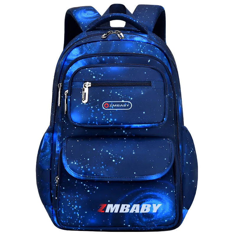 2023 Fashion Starry Sky Wind Student Mochila Escolar 1-6 Grade Spine Care to Reduce the Burden of Shoulder Bags School Bag