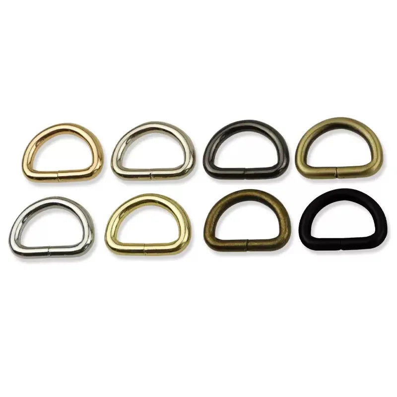 Stock Supply 20 X 12 X 3.8mm 0.75inch 4 Colors Small Metal D Ring Bag Buckle
