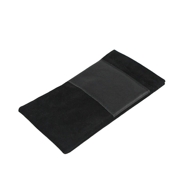 Velveteen 6003 Rectangle Snap Closure Convenient Slip-In Eyeglasses Case Easy Storage Protection Pouch