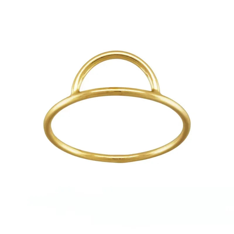 Elegant Minimalist 14K Gold Filled Dainty Stackable Ring Jewelry for Women