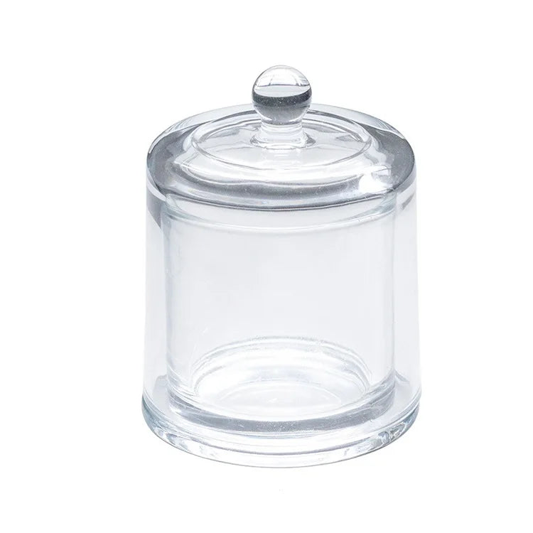 Wholesale Nordic Style Fragrance Expanding Empty Glass Candle Jars with Lids for Making Candles