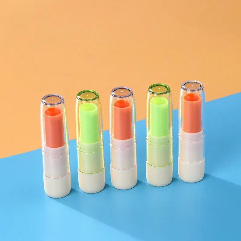 Chinese Manufacturers Direct Sale Lipstick Tube Color Lip Balm Tube Cosmetics Packaging Empty Tube Blow Bottle Color Makeup Pack