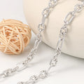 New Trend 304L Oval Shape Cross Handmade Stainless Steel Chain Waterproof Jewelry Accessories DIY Necklace Choker and Bracelet