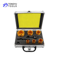 9Pcs Bi Metal Hole Saw Cutter Set in Aluminum Box