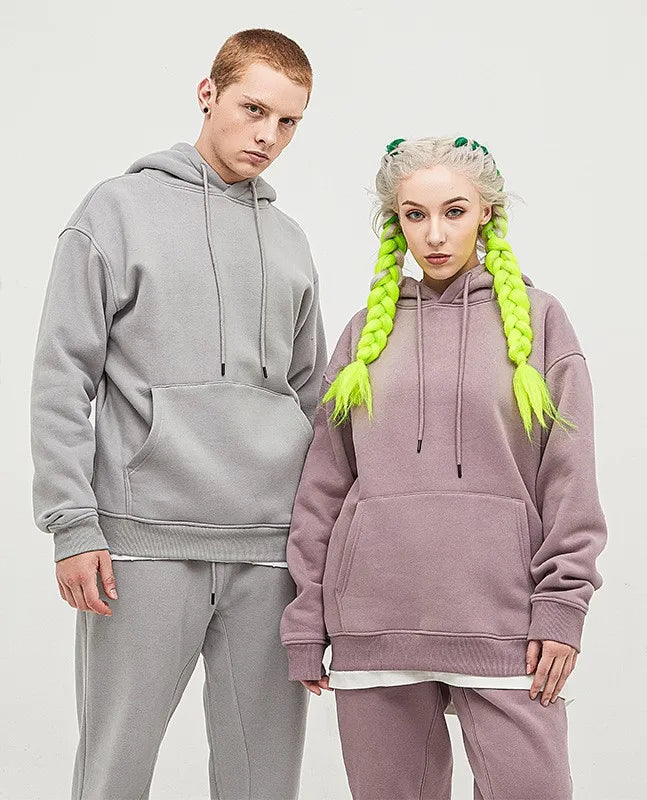 Manufacturer Custom Logo Embroidered Printing Men's Drop Shoulder Hoodie Personalised Plain Dyed for Winter Season