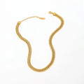 Joolim Jewelry 18K Gold Plated Link Chain Band Choker Necklace Stainless Steel Jewelry Wholesale