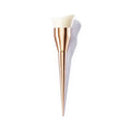 Hot Sale ECO Vegan Tanning Air Faked Foundation Solution Self Tan Bling Pink Kabuki Makeup Brush with Concealer Fan Style