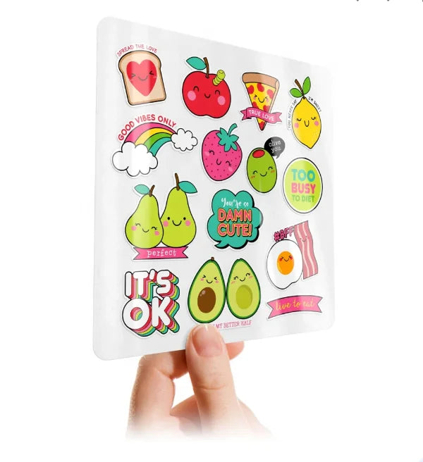 KYW Kiss Cut Removable Vinyl Sticker Sheet with clear Background and Matte Finish Transparent Vinyl Sheet