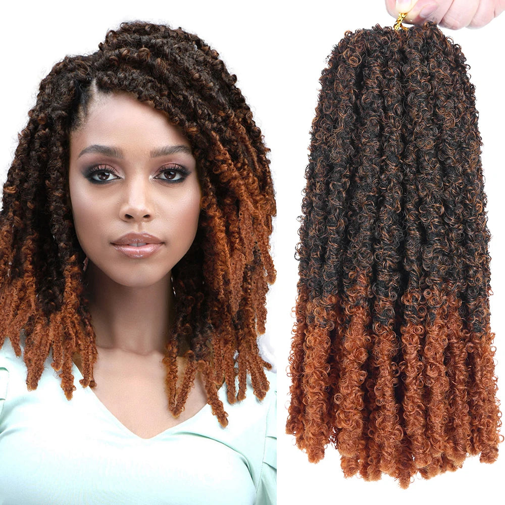 AliLeader Straight Pre Looped Distressed Butterfly Locs Synthetic Braiding Hair Loc Crochet Hair Mermaid Locs for Black Women