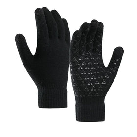 Thick Winter Fabric Warm Winter Gloves Touch Screen Custom logo Anti slip Gloves for Man