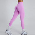Wholesale Seamless 33 Colors Compression High Waist Tight Butt Lift Running Sports Gym Fitness Yoga Leggings for Women