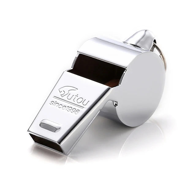 Top Quality Wholesale Mini Metal Dog Chrome Train Silver Iron Metal Personal Alarm Whistle