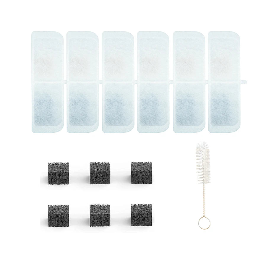 Petrust Replacement Filters for Cat Water Fountain 6 Pack Filters for Ultra Quiet Pet Water Fountain