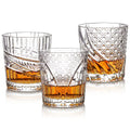 Japanese Style Retro Carved Ice Hockey Shot Glass Old-Fashioned Embossed Whiskey Glass