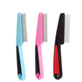 Factory Wholesale Blister Card Packaging Cat Hair Grooming Comb Pet Flea Comb for Dogs