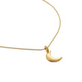 Wholesale 18k Gold Plated Trendy 925 Silver Korean Custom Crescent Moon Pendant Fine Jewelry Charm Necklaces for Women