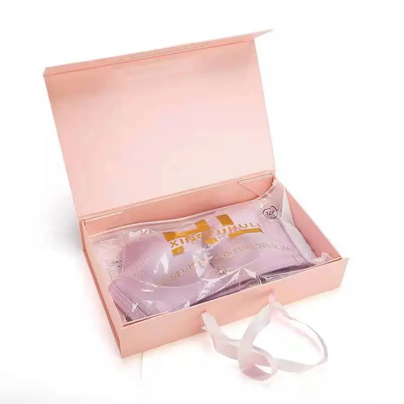 Wholesale New Design Custom Paper Underwear Packaging Gift Box Logo Wholesale Towel Socks Gift Box Embossing Matt Lamination