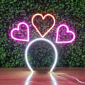 Drop Shipping Event Signage Neon Sign Headband Red Heart Yarn Drop Shipping Neon Sign Led Headbands