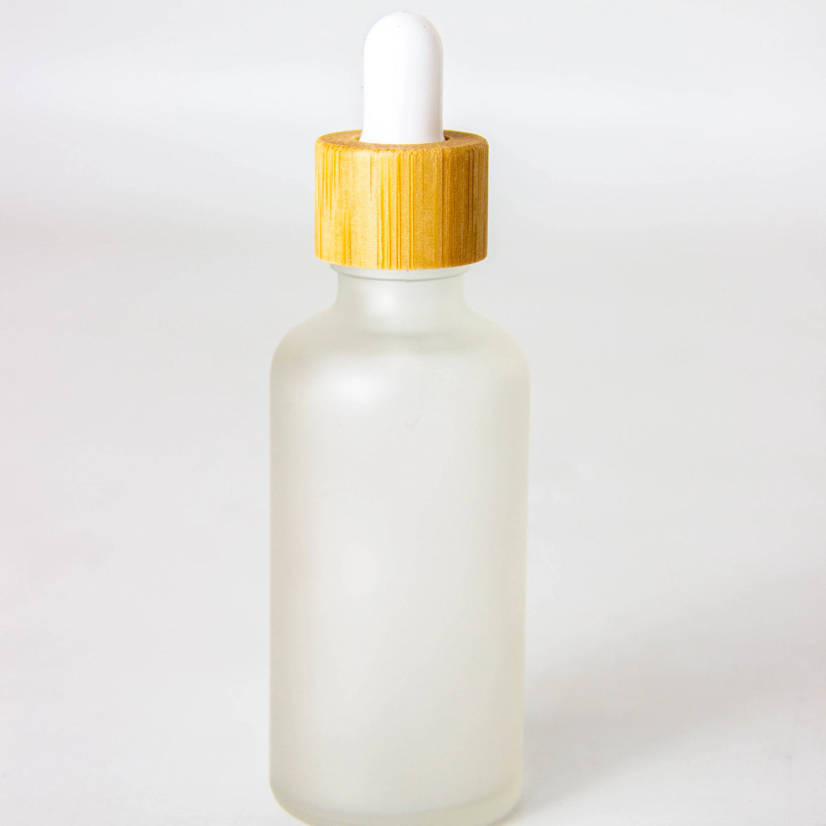 15ml 30ml 50ml 100ml Essential Oil Bottle Bamboo Cosmetic Packing Frosted Glass Bottle Bamboo Cap