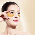 Pure Natural Golden Eye Masks Moisturize Refine Pores Firm Skin Reduce Fine Lines Dark Circles & Puffiness