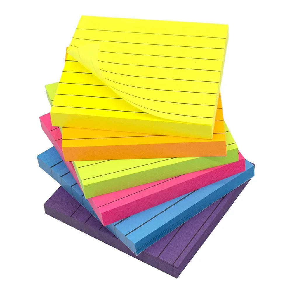 Self-Adhesive Paper Stickers Index Custom Printed Lined Sticky Notes Custom Memo Pad Stationery Supplies