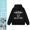 Indie Style Oversized Pullover Hoodie | Unisex Drop Shoulder Unique Design for Men & Women Plus Size Cozy Casual Everyday Wear