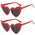2026 Large UV400 Sun Glasses Custom Logo Trendy Women Heart Shape Sunglasses Pink Sunglasses Cat Eye Retro Style Sunglasses
