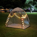 Transparent PVC Tent with Fairy Lights for Outdoor Camping PVC Bubble Tent with Romantic Night Lights Winter Clear PVC Tent