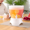 New Elegant Rotating Kitchen Fridge Outdoor Water Cooler 3 Compartment Custom Juice Party Tap Drink Beverage Bucket