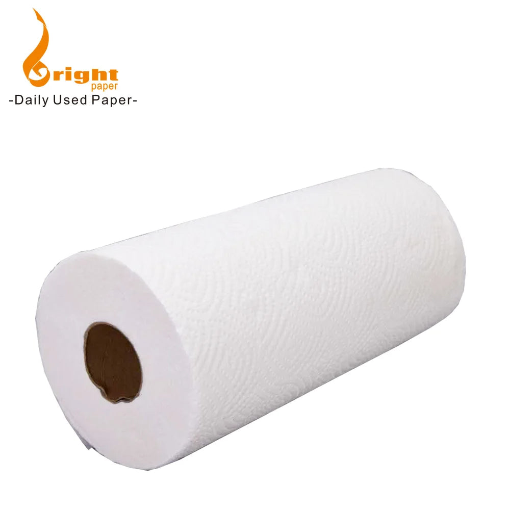 Hot Sale 100% Virgin Wood Pulp Soft 1 Ply Kitchen Paper Towel