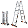 Multifunctional Aluminum Alloy Folding Ladder 4x2 to 4x6 Articulated Extension Ladders