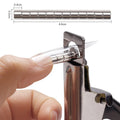 2-in-1 Custom Round 3D Puff Nail Brush Magnetic Nail Polish Tools with Wholesale False Tips Edge Cutters for Manicure