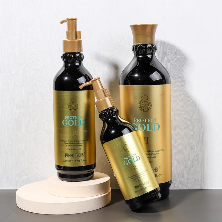 Private Label Professional Salon Gold Protein Collagen Brazilian Keratin Anti-Dandruff Nourishing Refreshing Oil-Control Cold