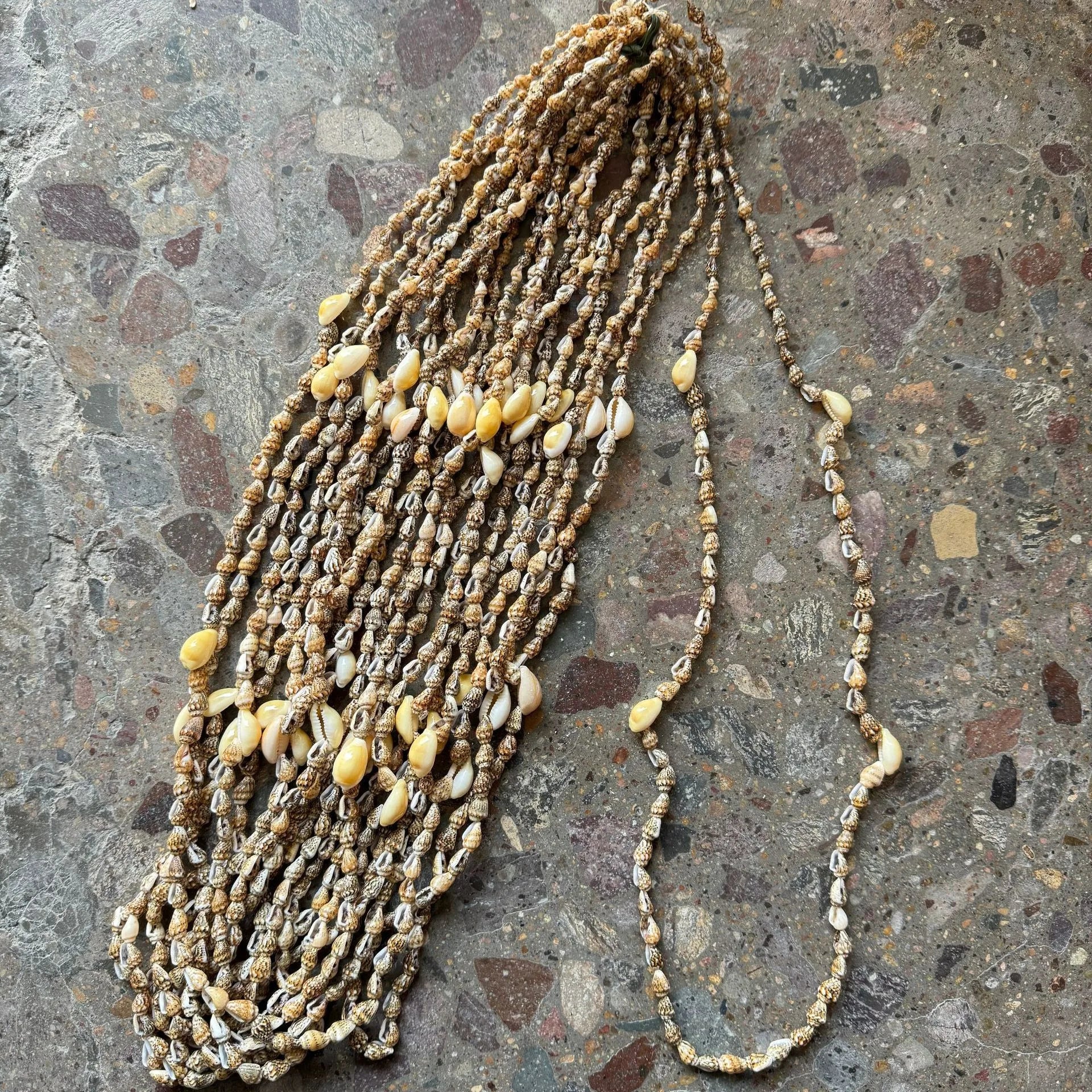 Hawaii Fashion Summer Beach Boho Style 90cm Long Natural Shell Conch Bead Necklace for Women Men