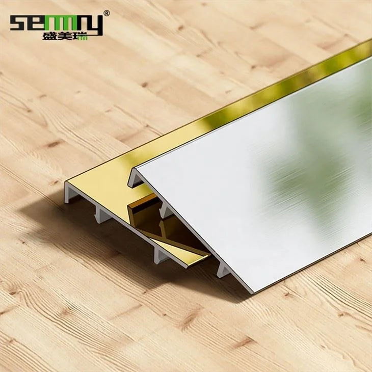 Stainless Steel Floor Baseboard Skirting Board with Brushed Surface Customizable Heights (40-100mm) Free Samples Available