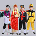 Children's Journey to the West Costumes for Four People Tang Monk Sun Wukong Pig Bajie Performance Costumes Beauty Monkey King