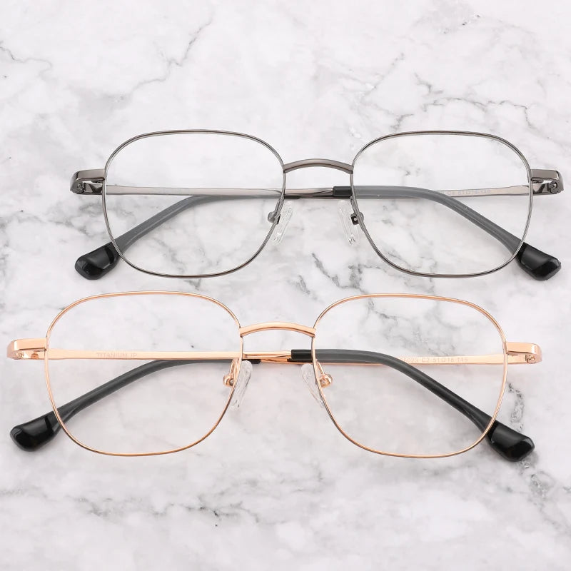 YC  Luxury Ready Stock Ultralight  Premium Eyewear Titanium Korean Glasses Frames  for Womens Mens