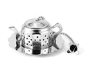 Fast Customization Free Sample Premium Stainless Steel Funny Gift Idea BPA Free Herbal Tea Infuser Silver Metal Steel Strainer