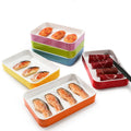Stackable Melamine Hot Pot Plate for Restaurant Wholesale Custom Color Melamine Sushi Plate